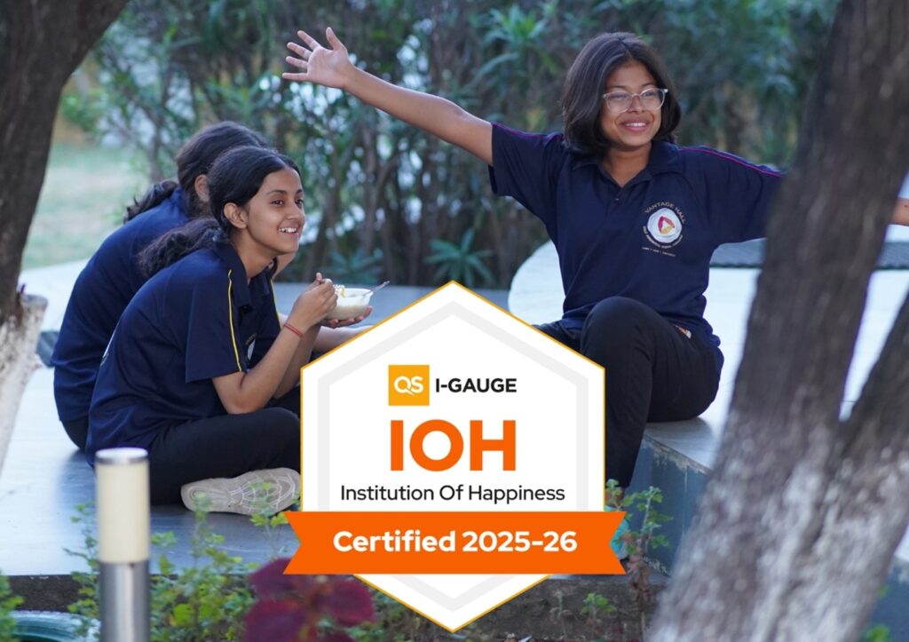 Vantage Hall QS I-GAUGE Institution of Happiness certification - best girls boarding school in Dehradun