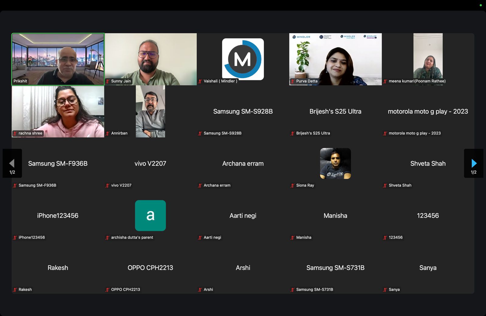 Parent Workshop on Career Planning at Vantage Hall - best girls boarding school in Dehradun online session.