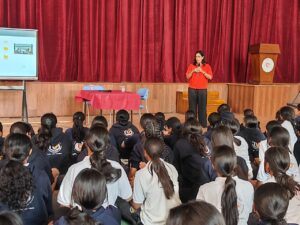 UK Educational Tour session at Vantage Hall - best girls boarding school in Dehradun global exposure.