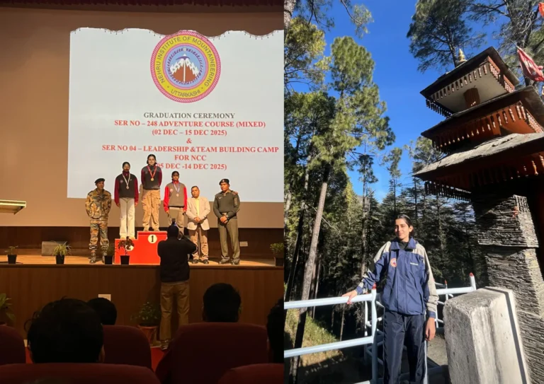 Gargi Arya of Vantage Hall at Nehru Institute of Mountaineering - best girls boarding school in Dehradun adventure achievement copy