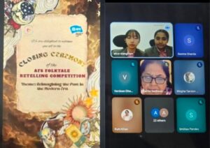 Students participating in AFS National Activity 2026 at Vantage Hall - best girls boarding school in Dehradun cultural event.