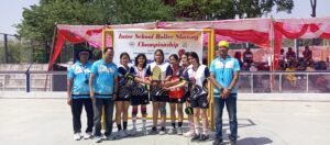 Vantage Hall Roll Ball team and individual medalists at 43rd Inter-School Roller Skating Championship - best girls boarding school in Dehradun