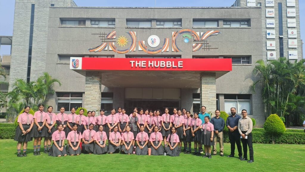 Vantage Hall students learning 3D printing and robotics at UPES workshop - best girls boarding school in Dehradun technology