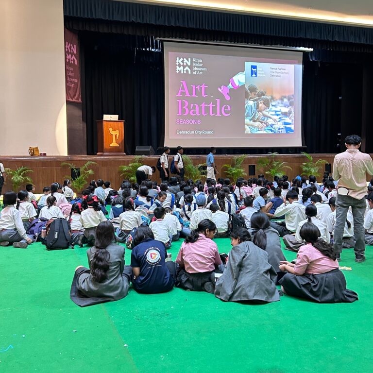 Vantage Hall students participating in the National Art Battle at The Doon School - best girls boarding school in Dehradun arts