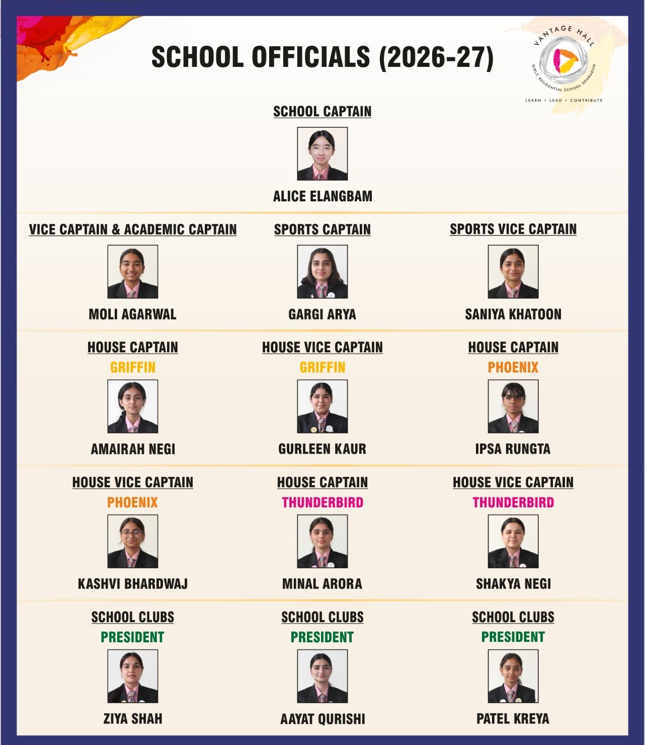 school officials (2026-27)