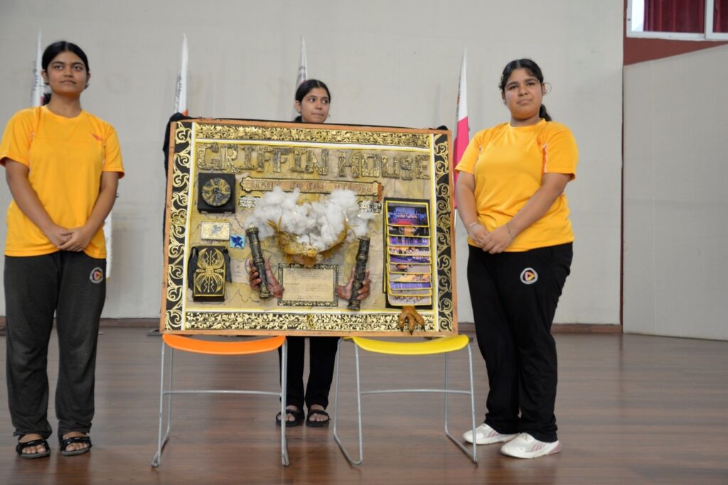 Winning board display created by Griffin House students at Vantage Hall - best girls boarding school in Dehradun India