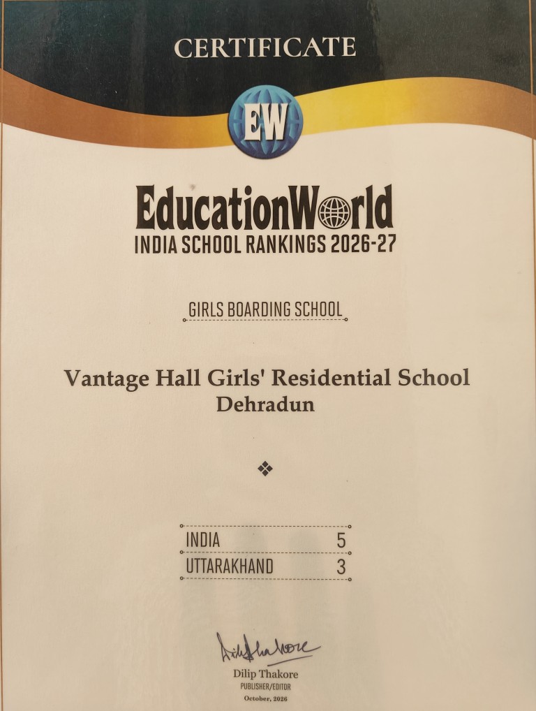 Education World India School Rankings 2026-27 India 5 Uttarakhand 3 Best girls boarding school in dehradun india